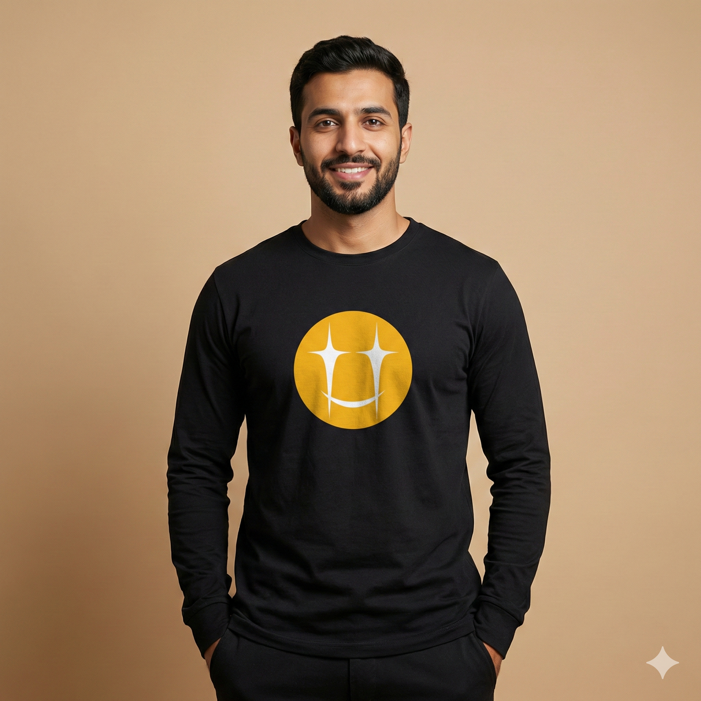 تيشيرت تصميم طباعة ابتسامة نجوم