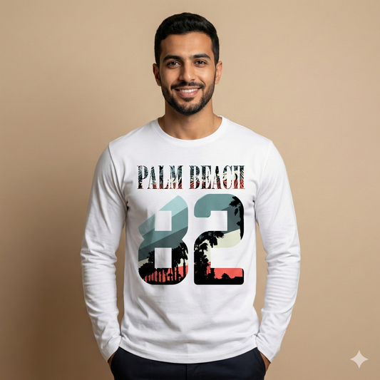تيشيرت تصميم طباعة Palm Beach 82