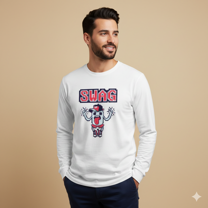 تيشيرت تصميم جرافيك بعبارة SWAG